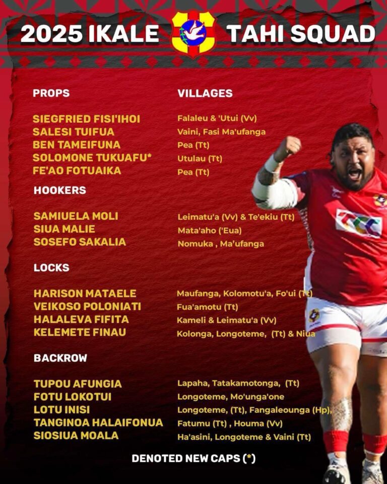 ʻIkale Tahi | Tonga National Rugby Team